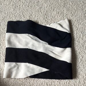 Cider Black and White Striped Top